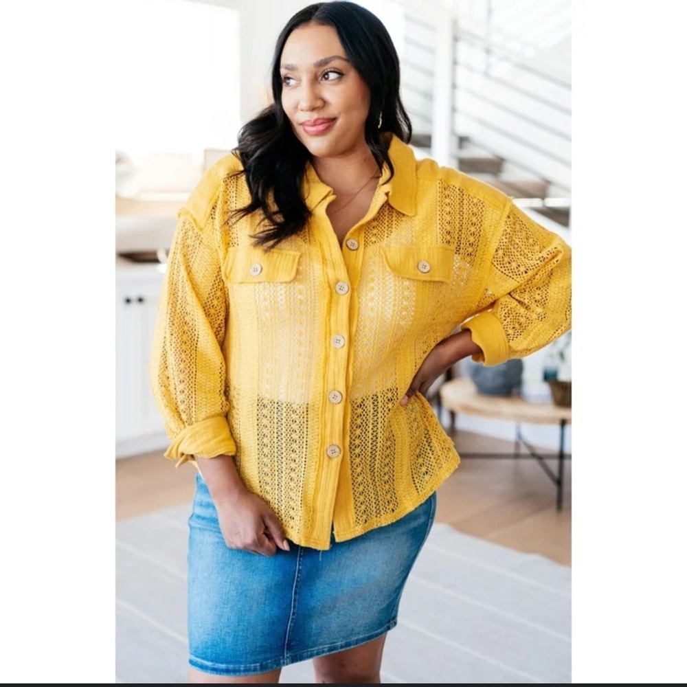 Yellow Button Down Shirt